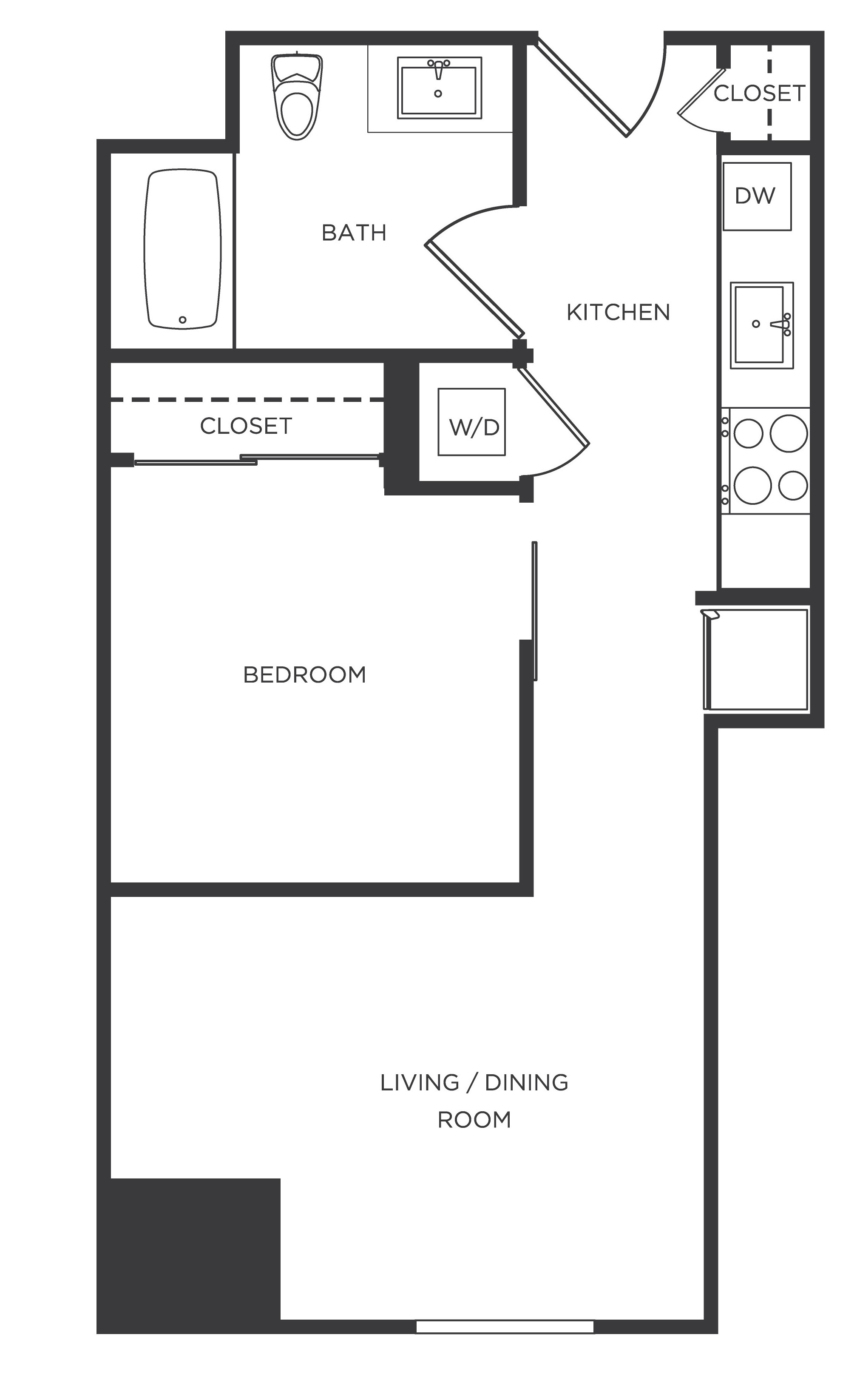 Floor Plan Image of Apartment Apt 1211